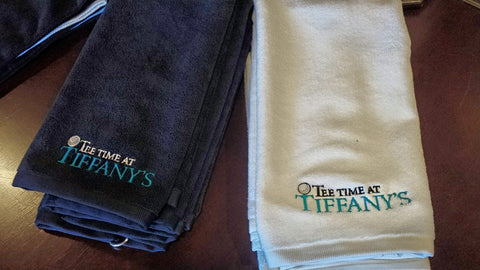 Tee Time at Tiffany's Golf Towel